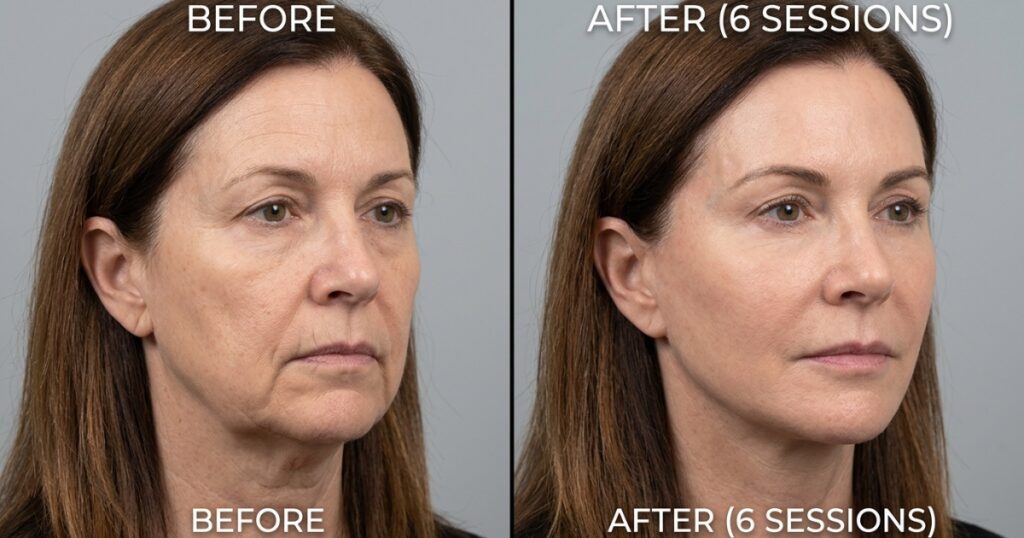 radio frequency ruined my face before and after